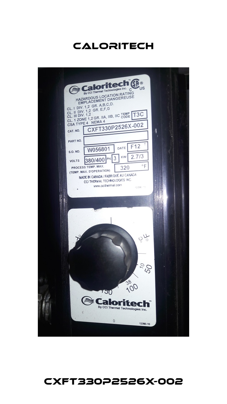 CXFT330P2526X-002 Caloritech
