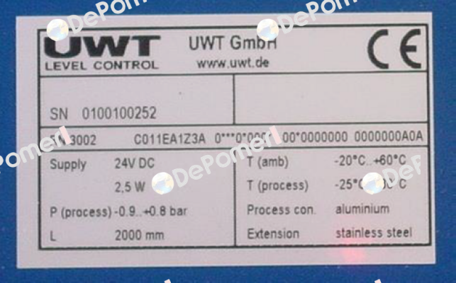 RN3002: C011EA1Z3A Uwt