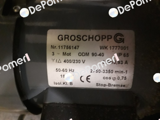 ODM90-40B/Z14 (44,3:1) Groschopp