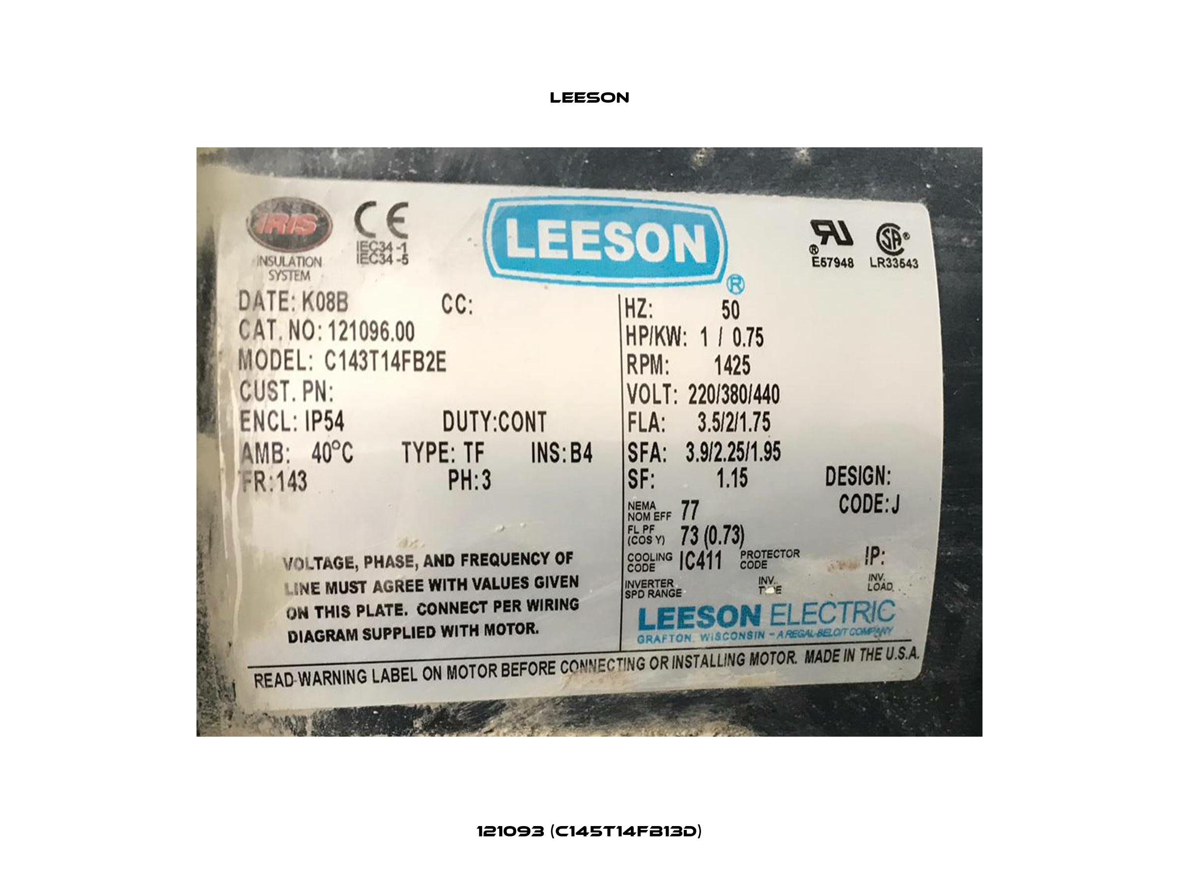 121093 (C145T14FB13D) Leeson