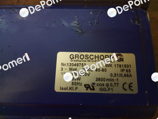 IGKU80-80/VE31-K-R-31 (10:1) Groschopp