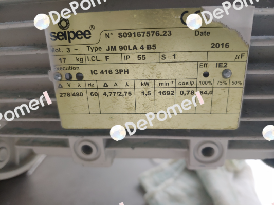 JM 90LA 4 B5; 1.5kW SEIPEE