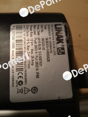 Spare part for 363BXX+1H650A25 Linak