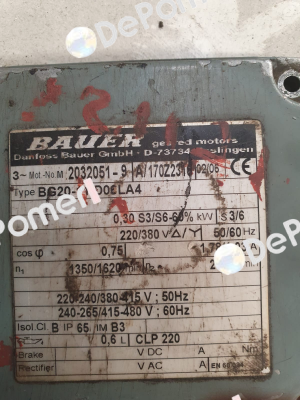 Type: BG20-11/D06LA4 Bauer