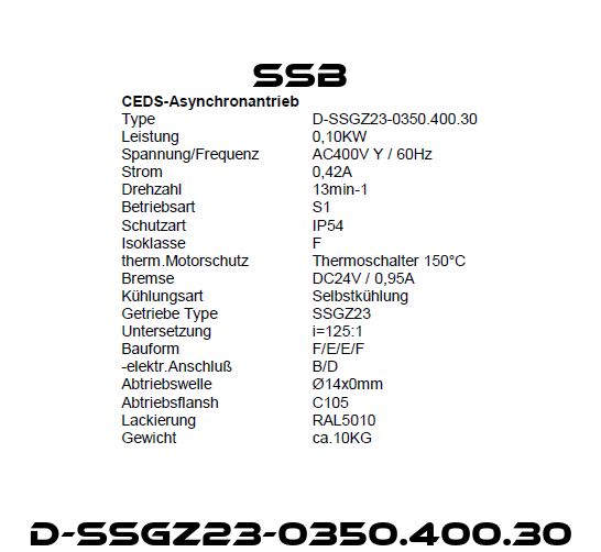 D-SSGZ23-0350.400.30 SSB