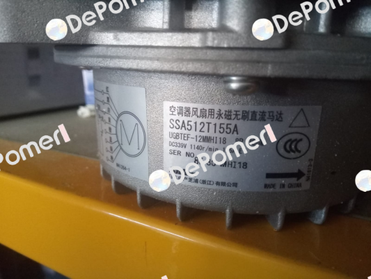 SSA512T155A S/N: 8K 30 MHI18 Nidec