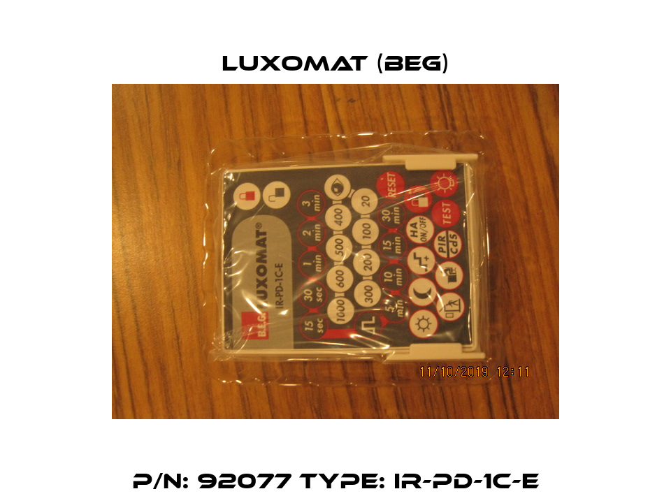 P/N: 92077 Type: IR-PD-1C-E LUXOMAT (BEG)