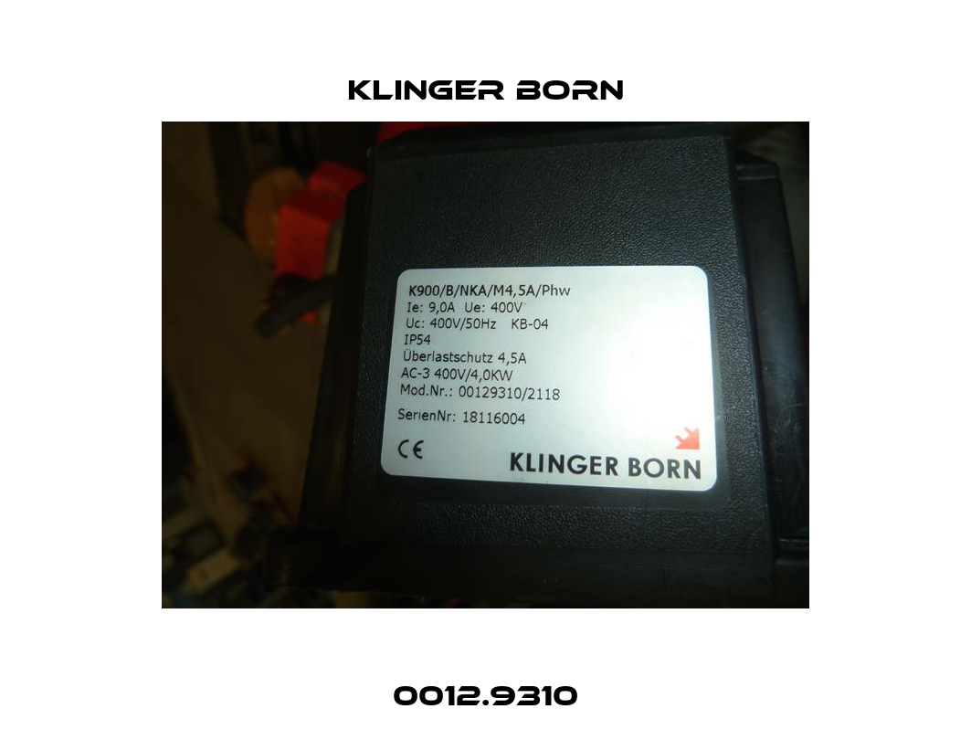 0012.9310 Klinger Born