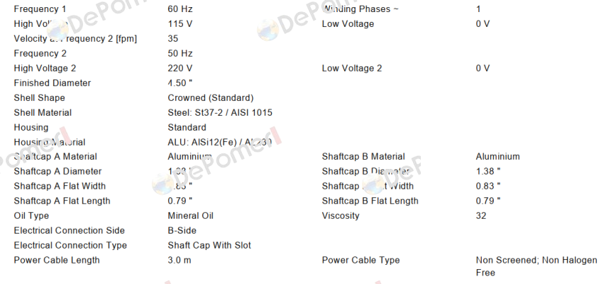 MI-DL0113 DL1133-AAA0AD0ABJSC-295mm Interroll