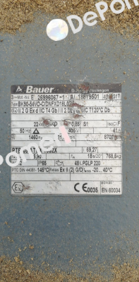 Type: BF90-54VO-C/DNFXD18L Bauer