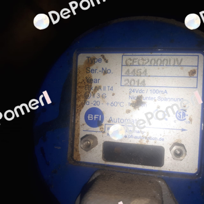 6013-2031-00 ( Type: CFC2000UV ) BFI AUTOMATION