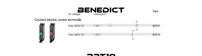 B3T10 Benedict