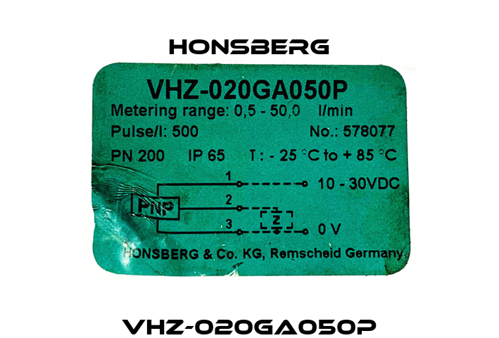 VHZ-020GA050P Honsberg