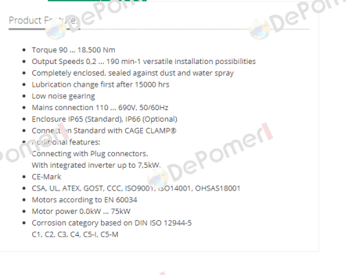 BF70-05/DHE16LA4/SP Bauer