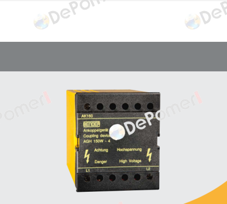 AGH150W-4 AC 0-1150 V, DC 0-1760 V Bender