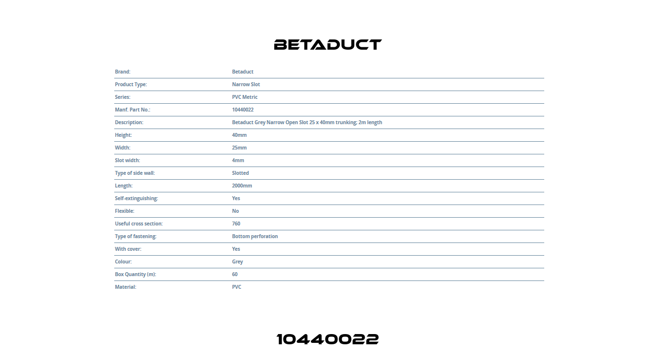 10440022 Betaduct