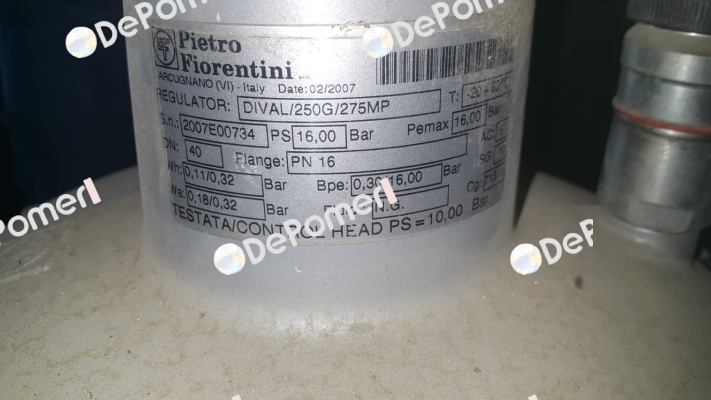 DIVAL/250G/275MP Pietro Fiorentini