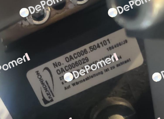 OAC06.504101 (stock code OAC0060294) Kendrion