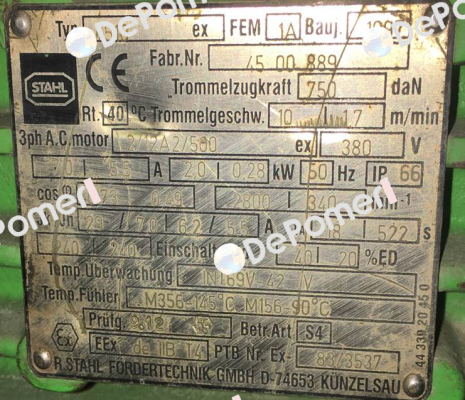 Type    T510 Stahl CraneSystems