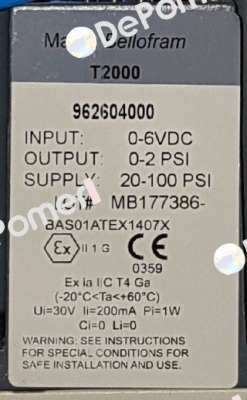 962-604-000 Bellofram