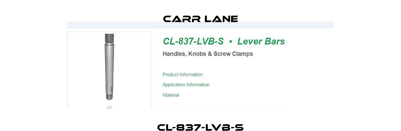 CL-837-LVB-S Carr Lane