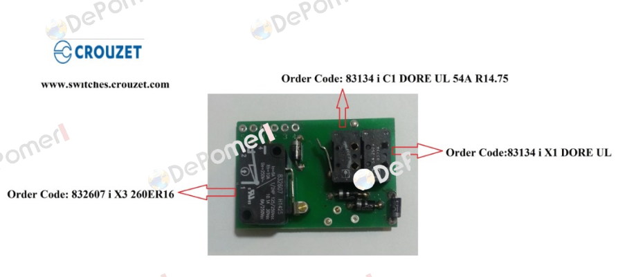 832607 i X3 260ER16 Crouzet