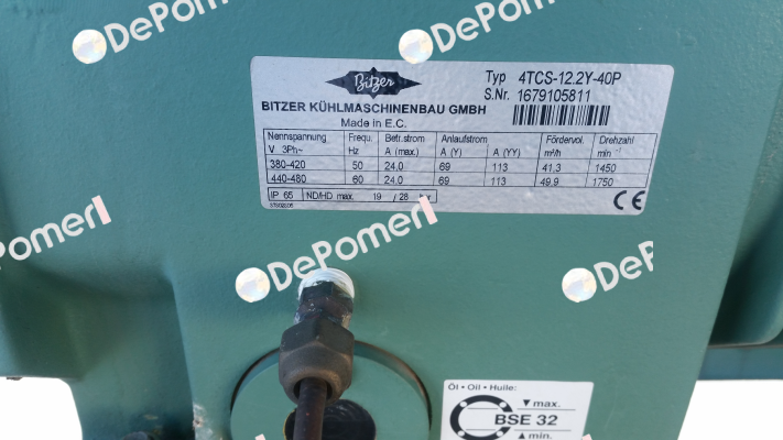 4TCS-12.2Y-40P - obsolete (replaced by 4TES-12Y-40P 400V)  Bitzer