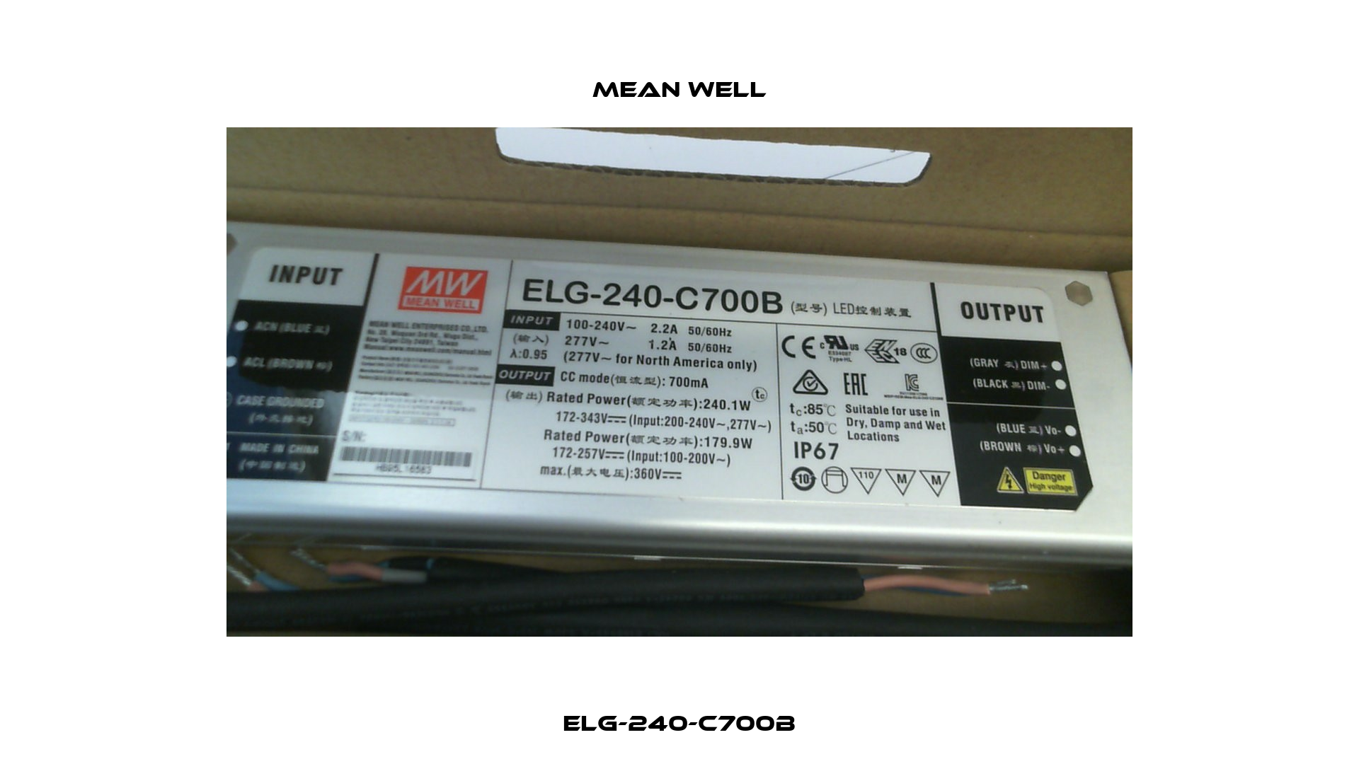 ELG-240-C700B Mean Well