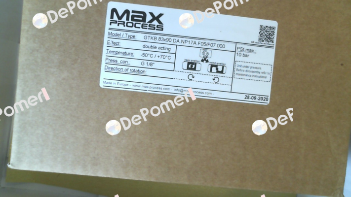 GTKB.83x90.DA.NP17A.F05/F07.000 GT Attuatori