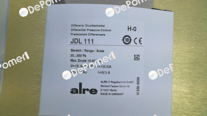 P/N: H5309098 Type: JDL-111 Alre