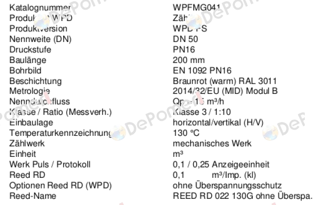 WPFMG04A Sensus