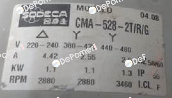 CMA-528-2T/R/G OEM  Sodeca