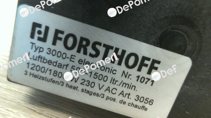 1071 (Typ Typ 3000-E 230 V) Forsthoff