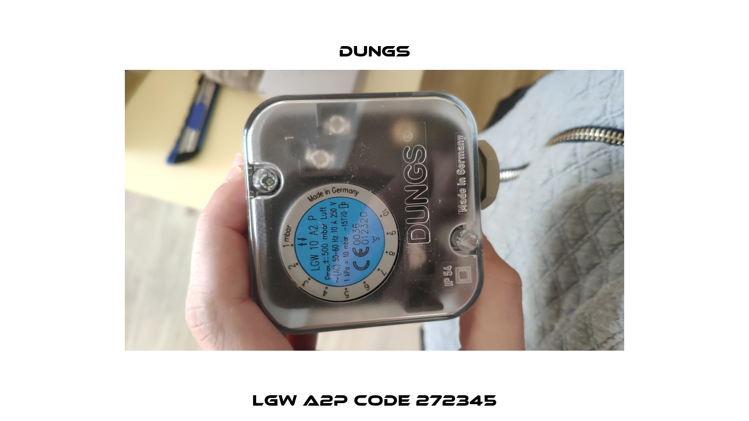 LGW A2P code 272345 Dungs