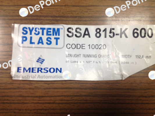 SSA815-K600 System Plast