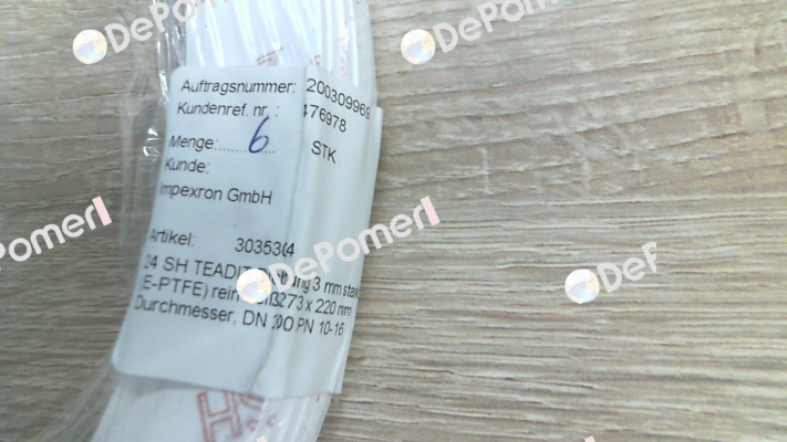 24SH thickness 3 mm DN200 PN10 Teadit
