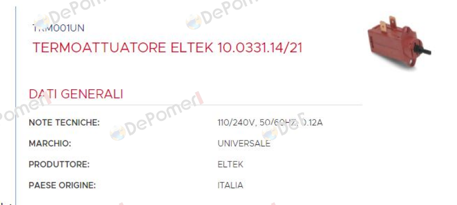 10.0331.14/21 Eltek