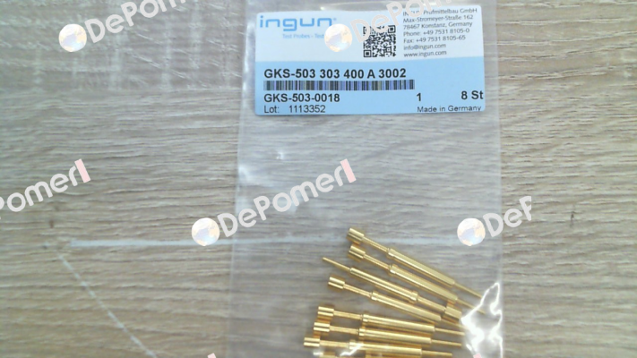 GKS-503 303 400 A 3002 Ingun