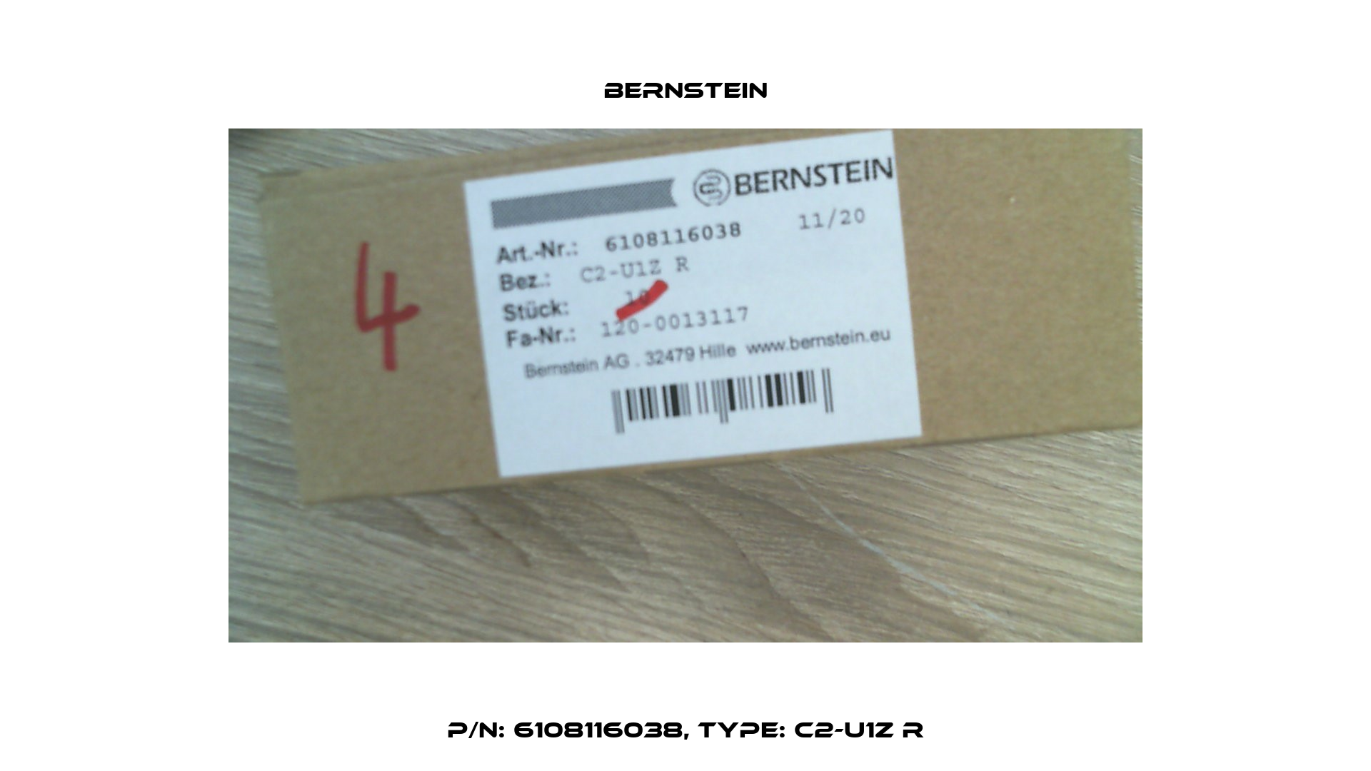 P/N: 6108116038, Type: C2-U1Z R Bernstein
