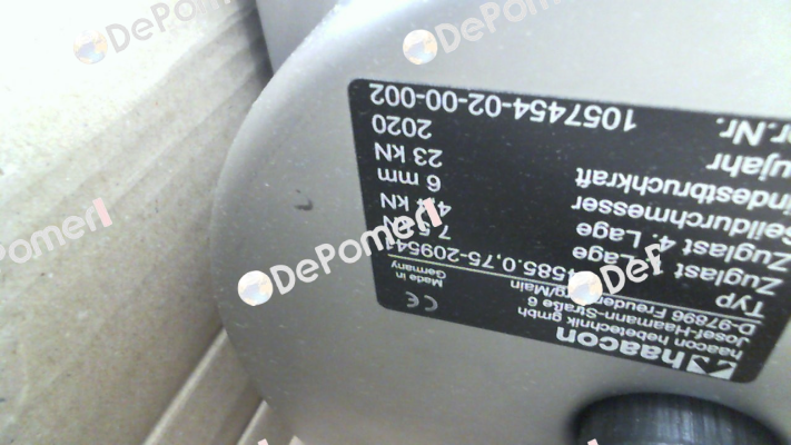 P/N: 209541, Type: 4585.0,75 haacon