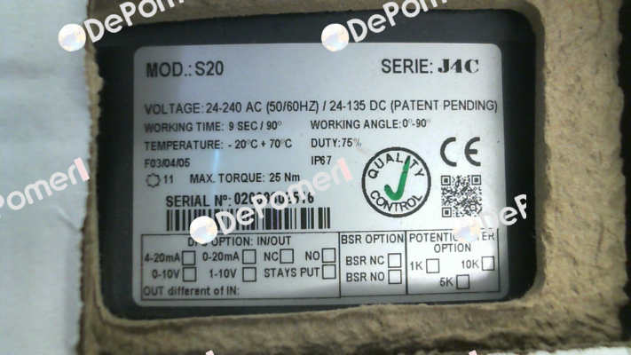 S4C000129 / J4C-S20 MF/11mm J+J Automation
