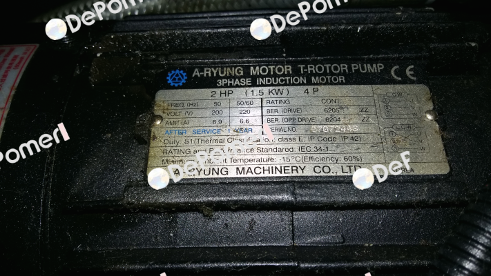 2 HP (1.5KW) 4P A-Ryung