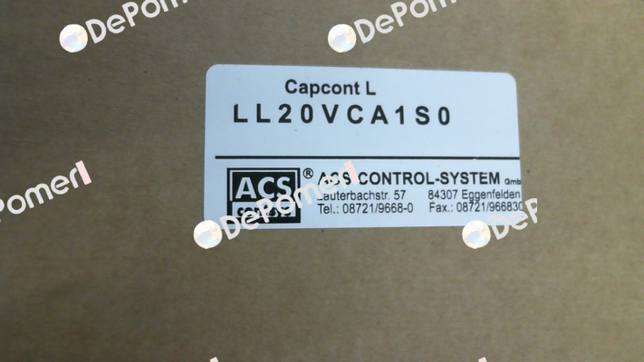 L L 2 0 V C A 1 S 0 (111000044) ACS CONTSYS