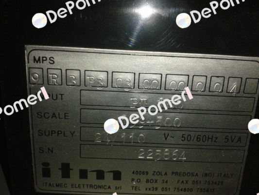  MPS9-R3-P3-03-00-00-00  ITM Italmec Elettronica