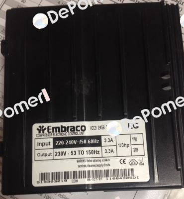 VCC3 2456 58 F 04 Embraco