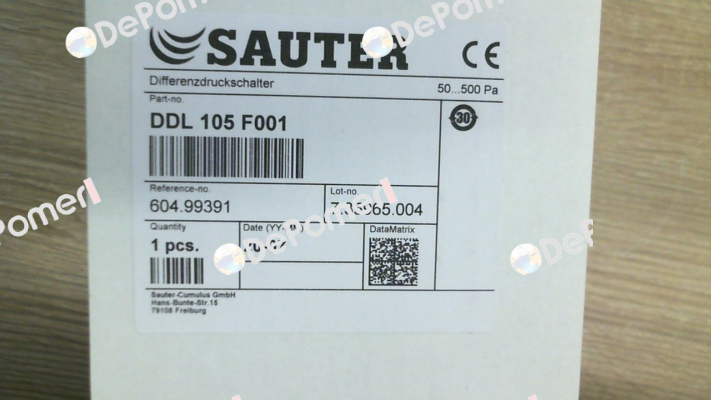 DDL105F001 Sauter