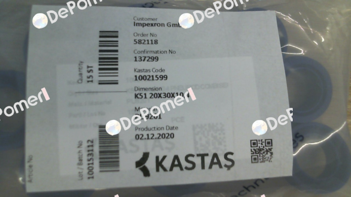 K51 20X30X10,4 Kastas Sealing