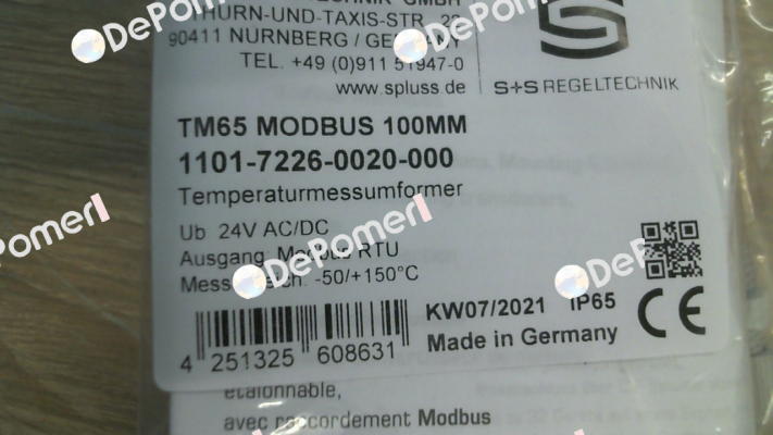 1101-7226-0020-000 S+S REGELTECHNIK