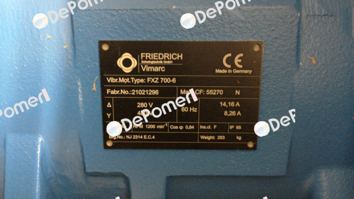p/n: 00200036 type: FXZ 700-6 Vimarc
