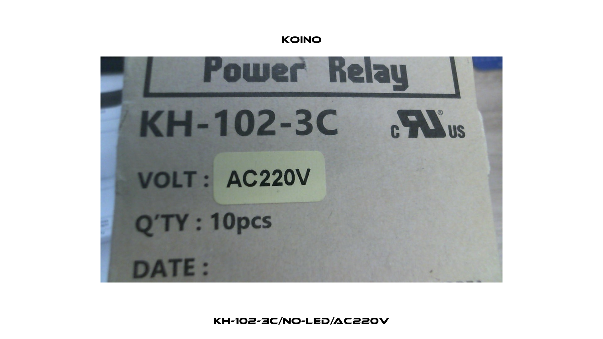 KH-102-3C/no-LED/AC220V Koino